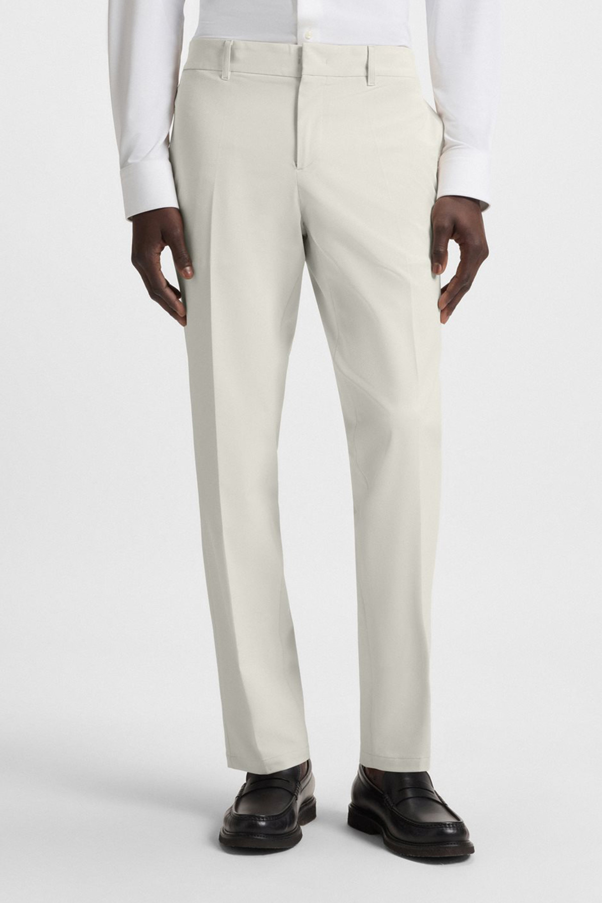 Pantalón Slim Fit Plegables De Tejido Elástico Técnico