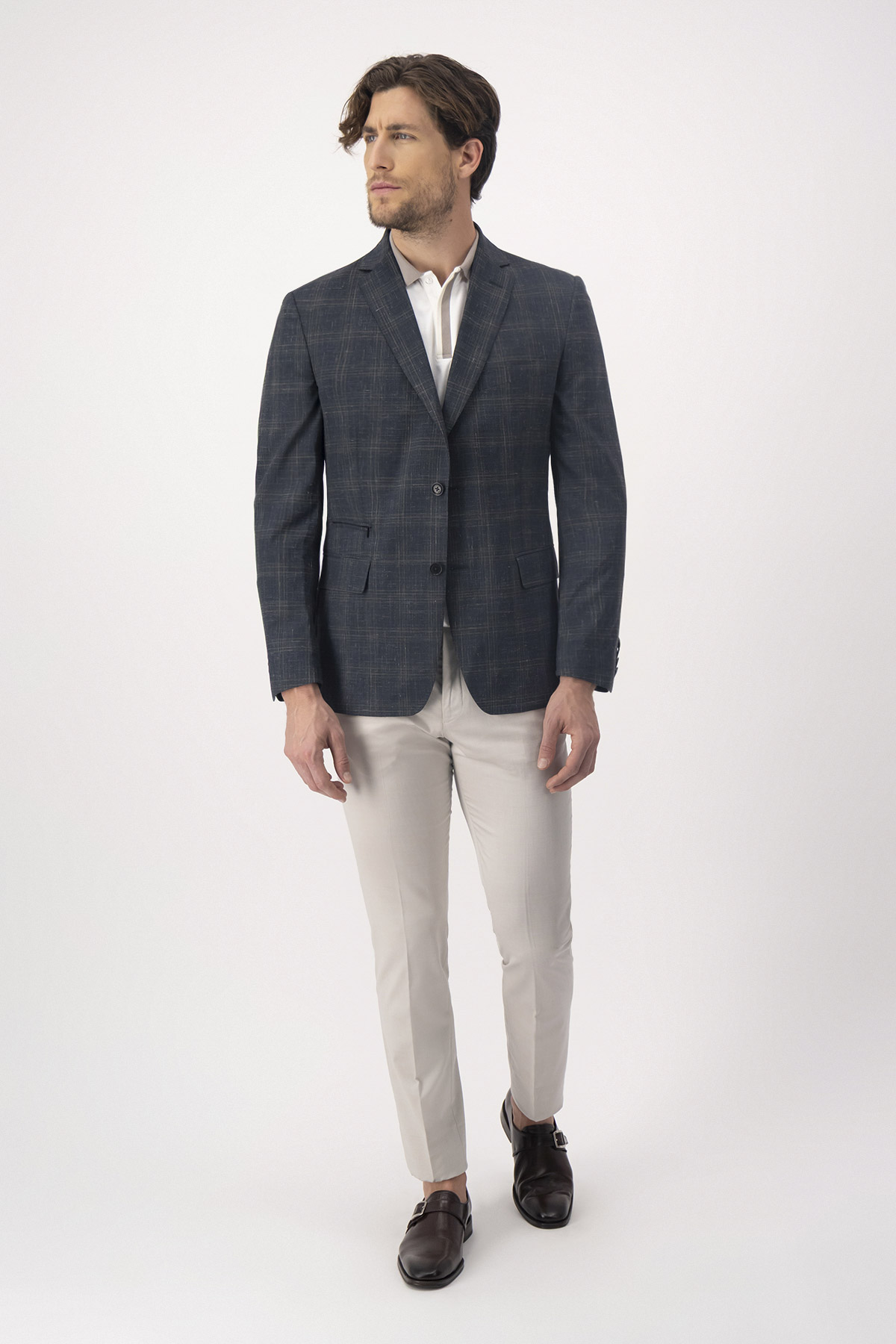 SACO CASUAL VERDE OBSCURO SLIM FIT image number 3