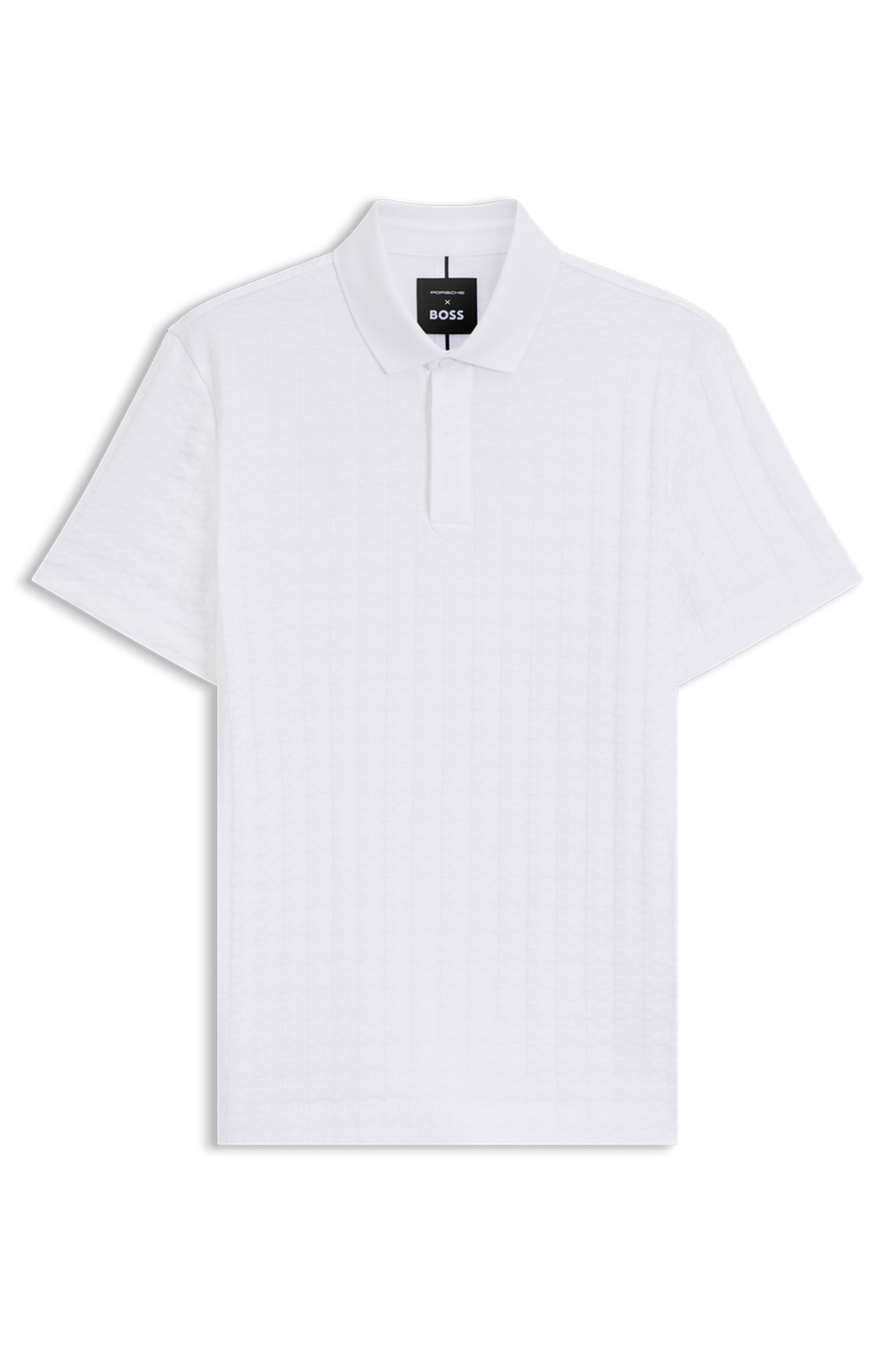 Polo Porsche x BOSS En Algodón Mercerizado Con Jacquard De Pata De Gallo image number 4