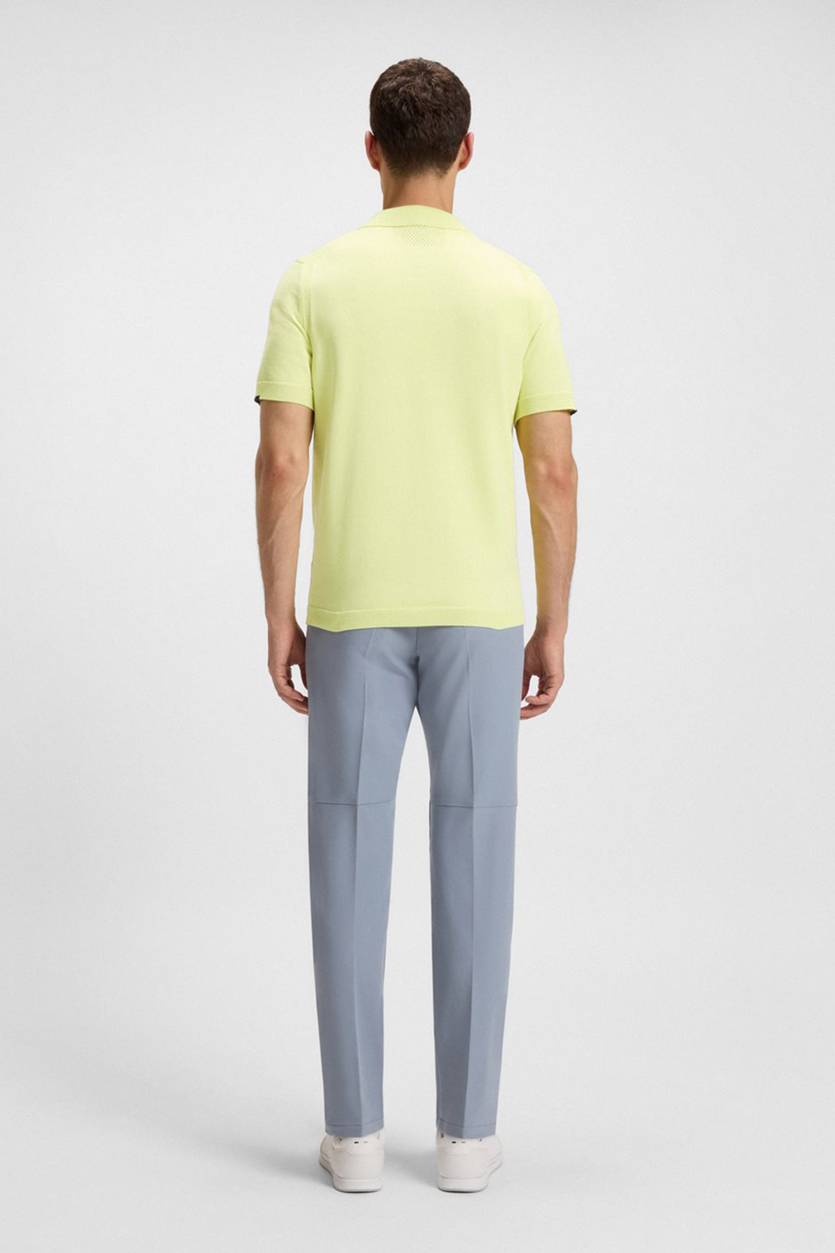 Polo En Punto De Algodón Con Cremallera En El Cuello image number 3