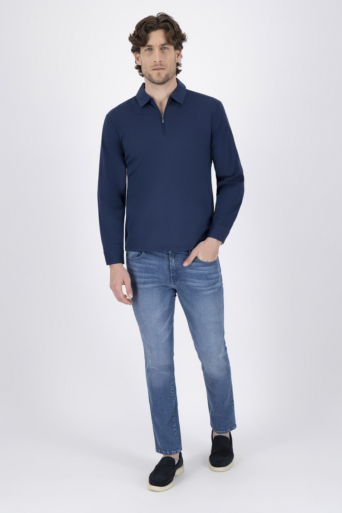 Playera Polo Mercerized Cotton Contemporary Fit image number 3