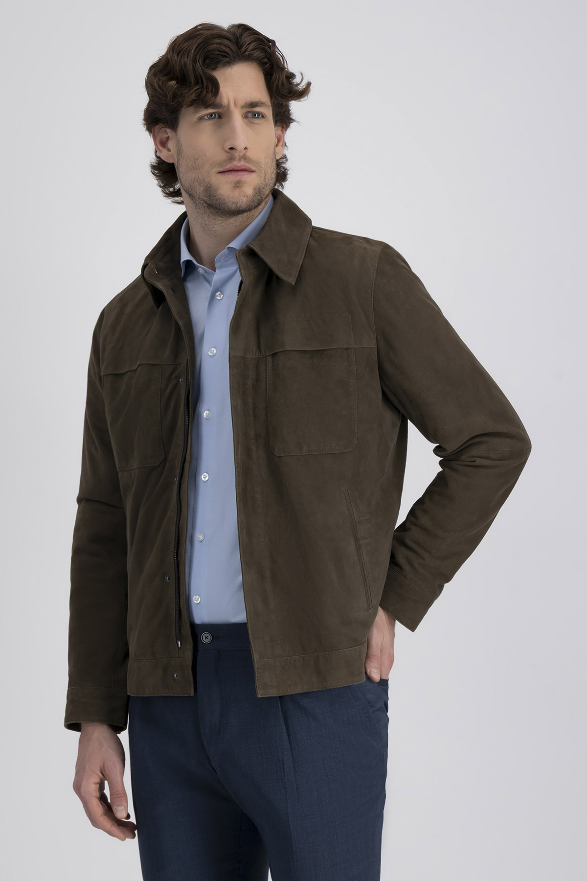 Chamarra La Vera Pelle Contemporary Fit