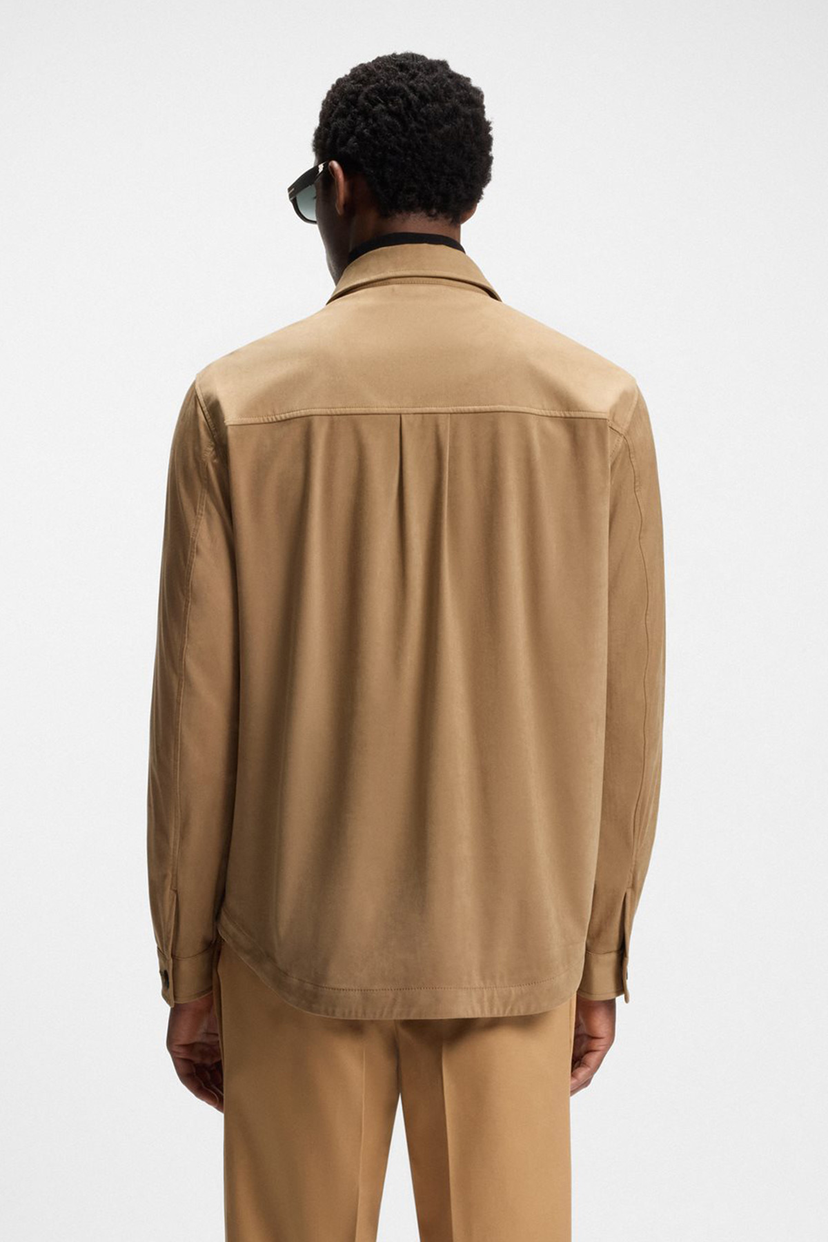 Sobrecamisa De Corte Relajado En Tejido Elástico image number 2