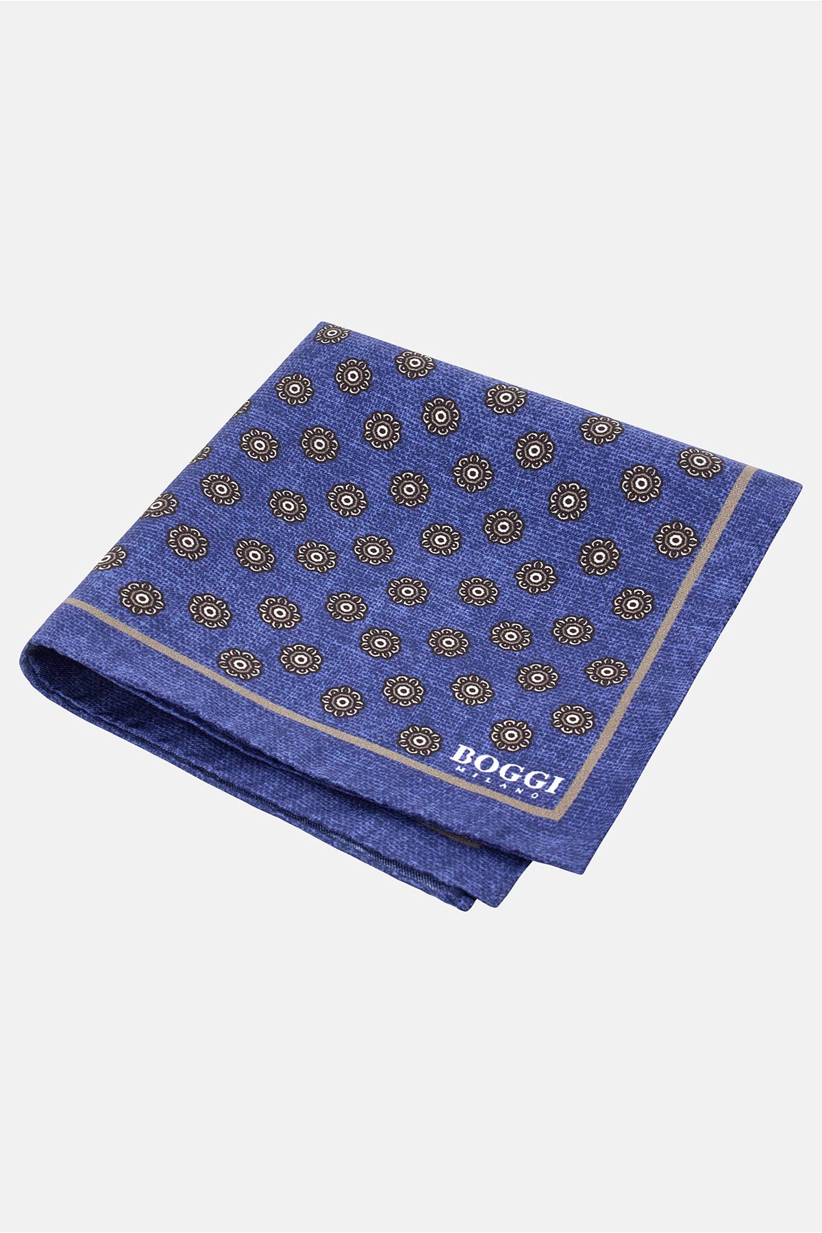 Pañuelo De Bolsillo De Seda Floral