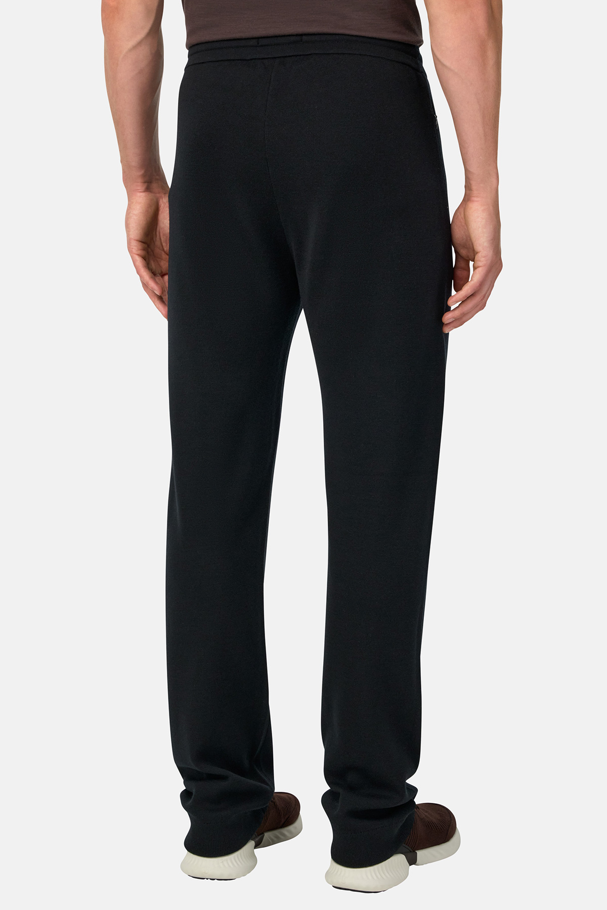 Pants De Punto De Lana Merina Superfina