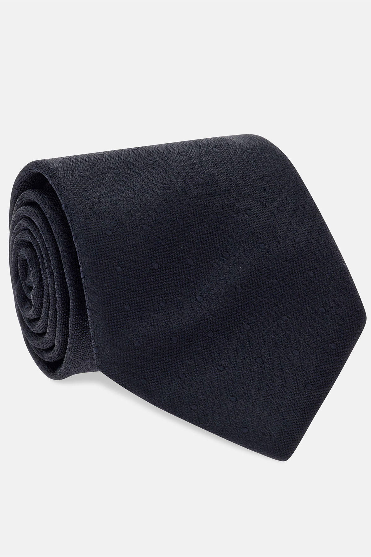 Corbata Mezcla De Seda Con Lunares image number 2