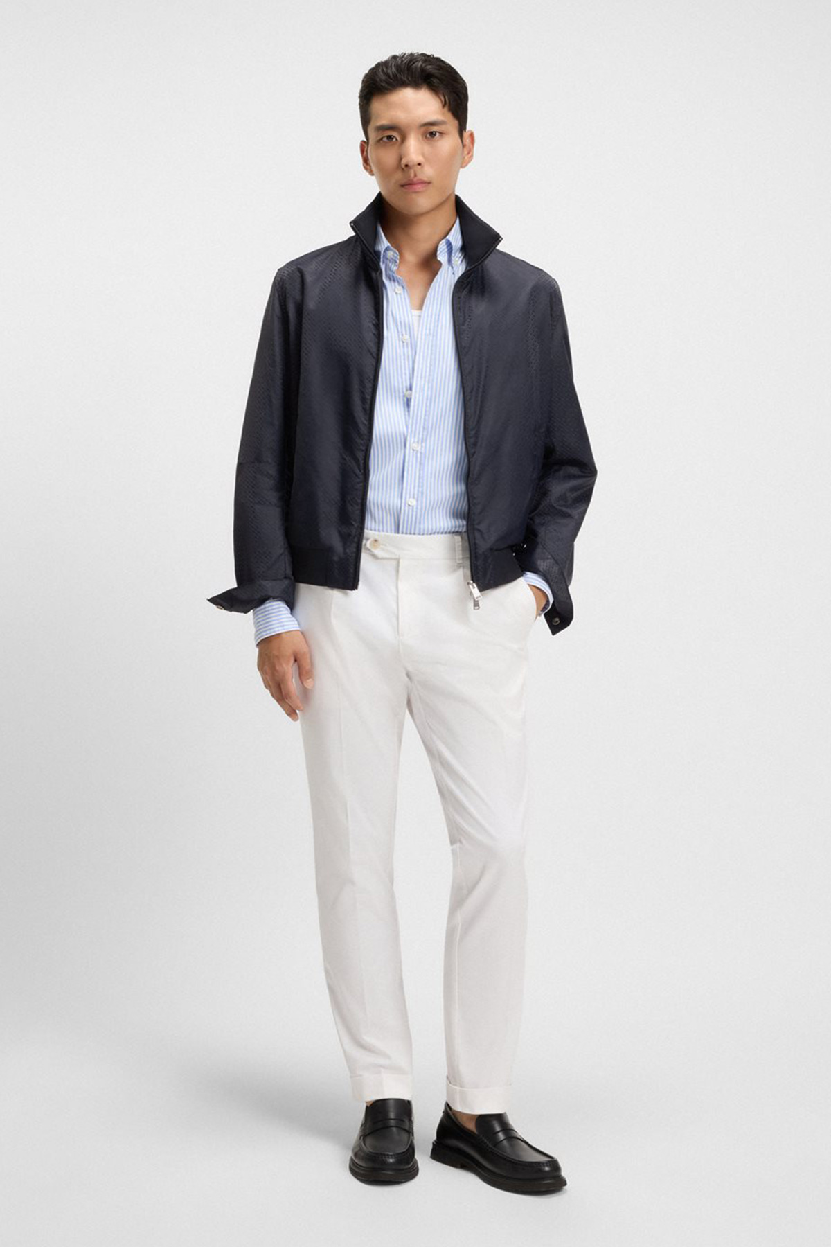 Cazadora Repelente Al Agua Con Jacquard De Monogramas