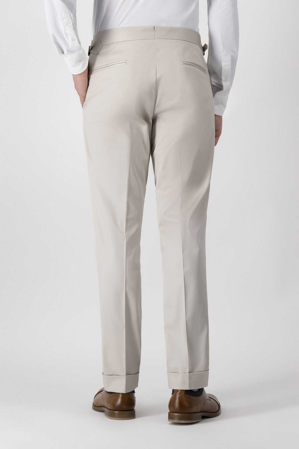 PANTALÓN FORMAL BEIGE SLIM FIT image number 1