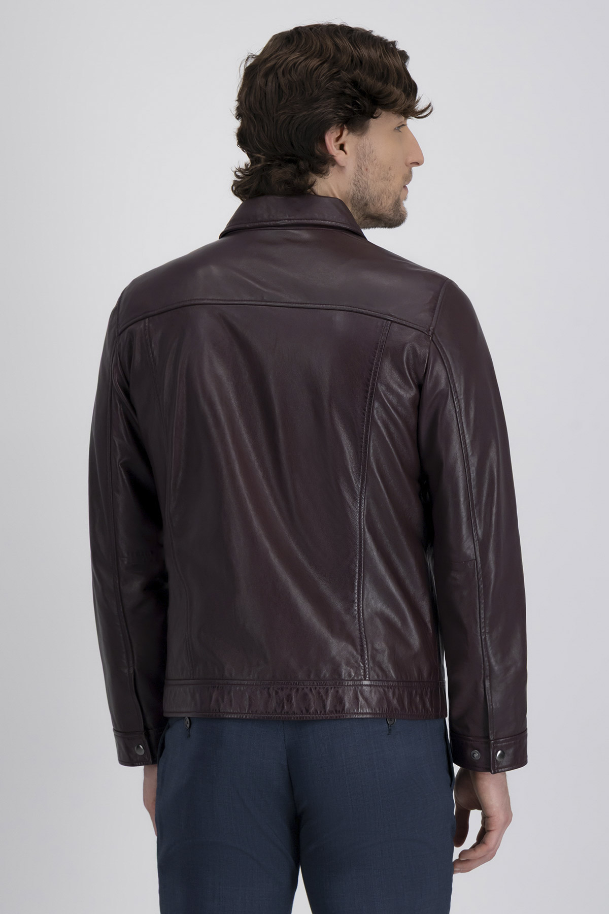 Chamarra La Vera Pelle Contemporary Fit image number 3