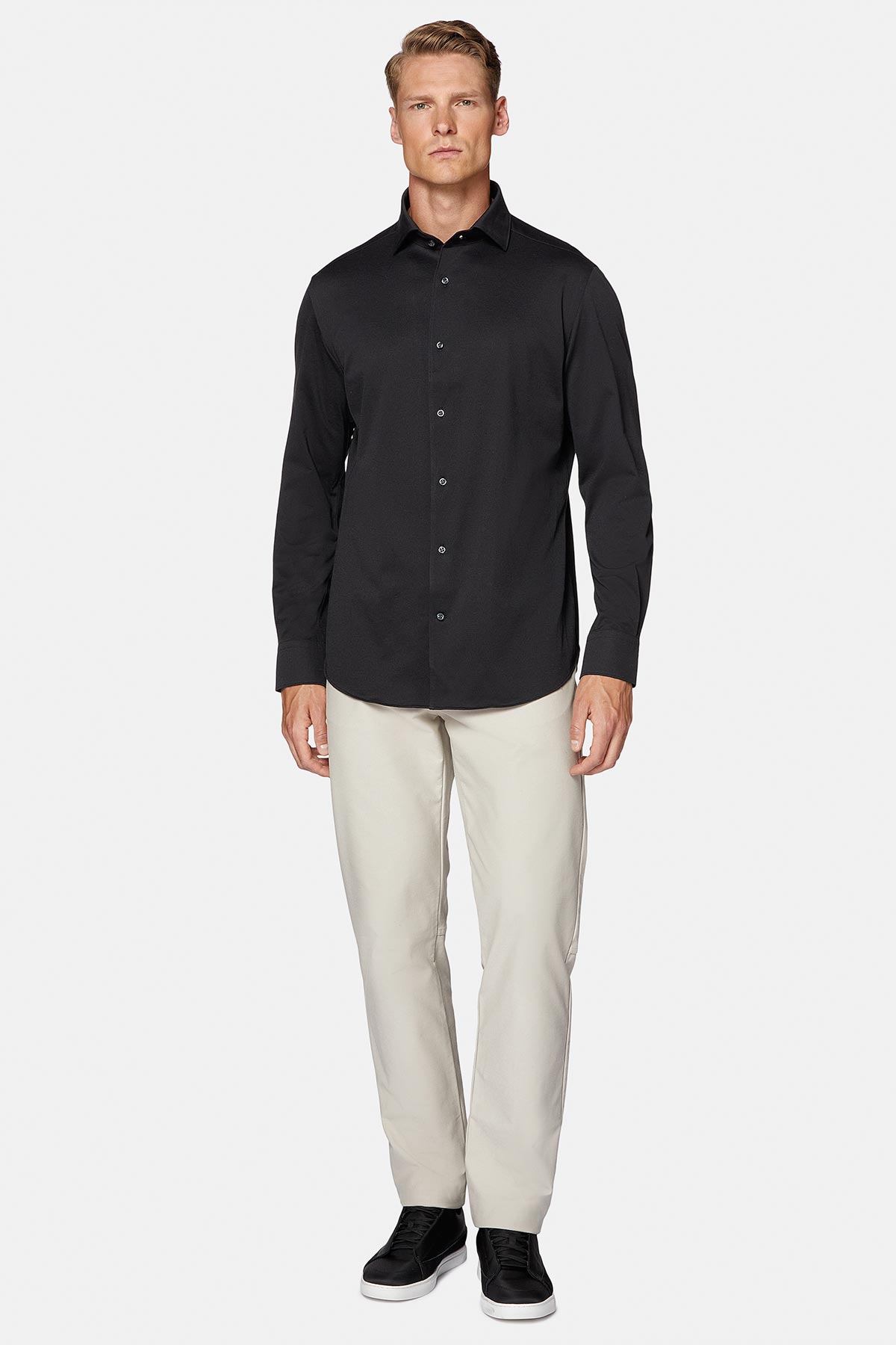 CAMISA CASUAL NEGRA REGULAR FIT image number 5