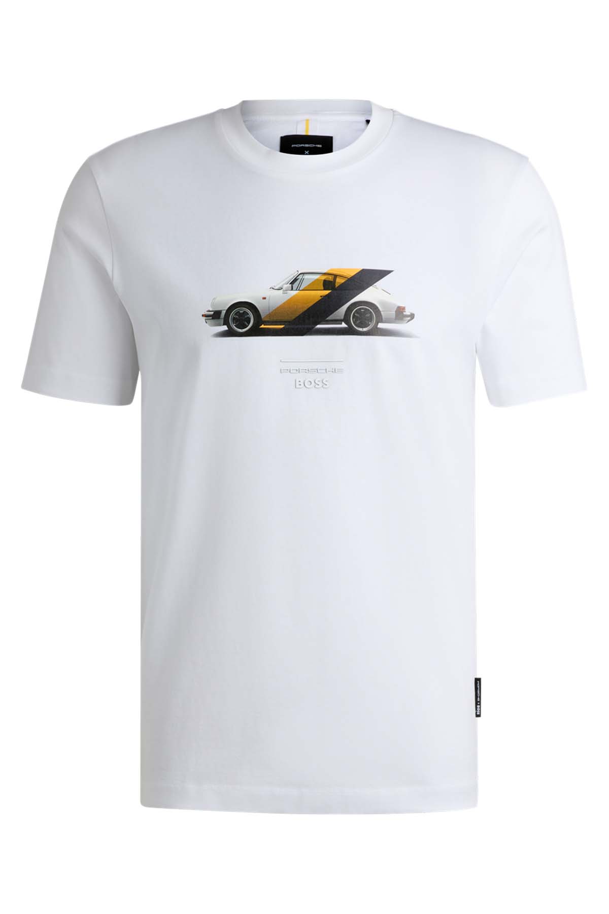 Camiseta Porsche x BOSS de algodón mercerizado con detalle de la colaboración image number 4