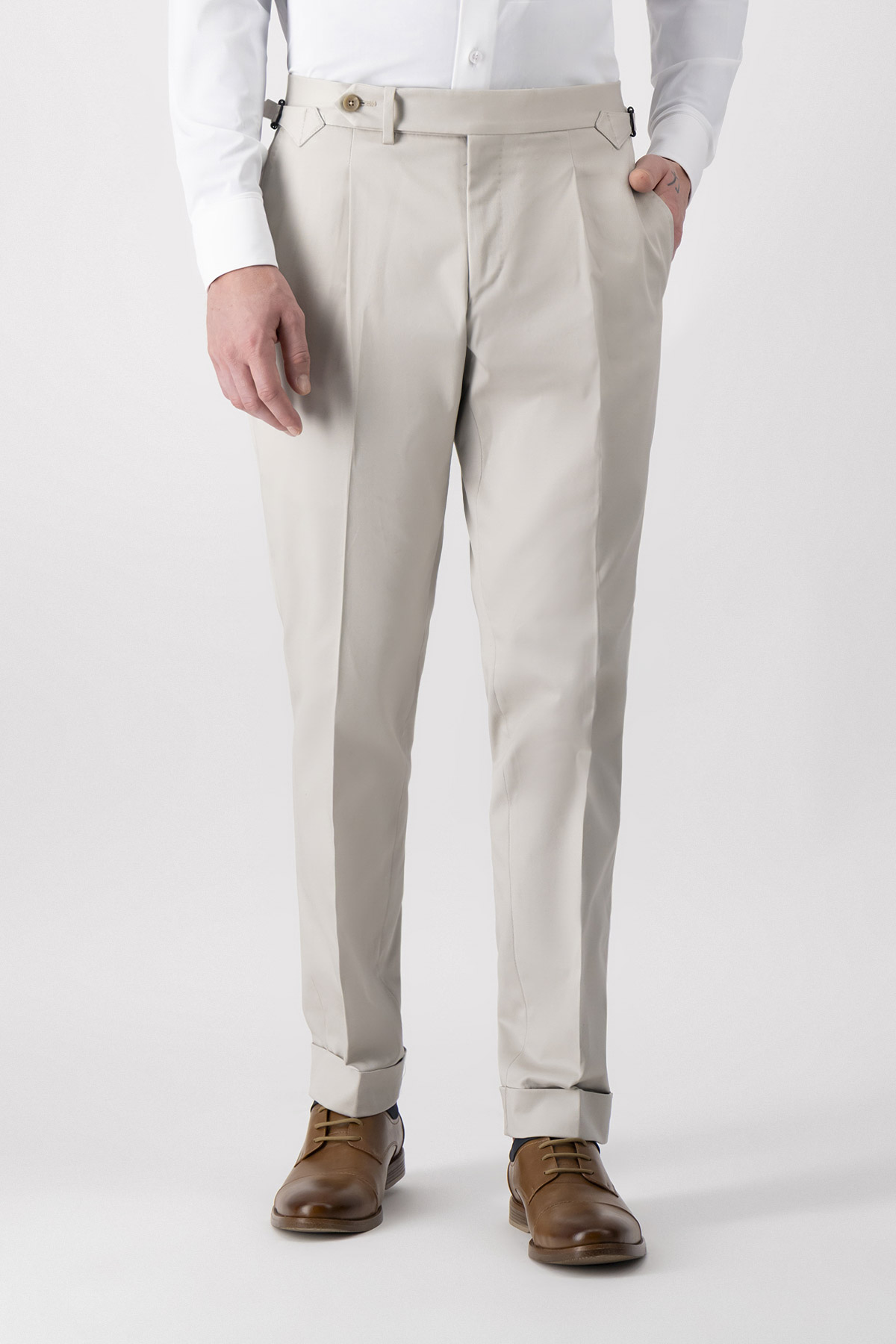 PANTALÓN FORMAL BEIGE SLIM FIT