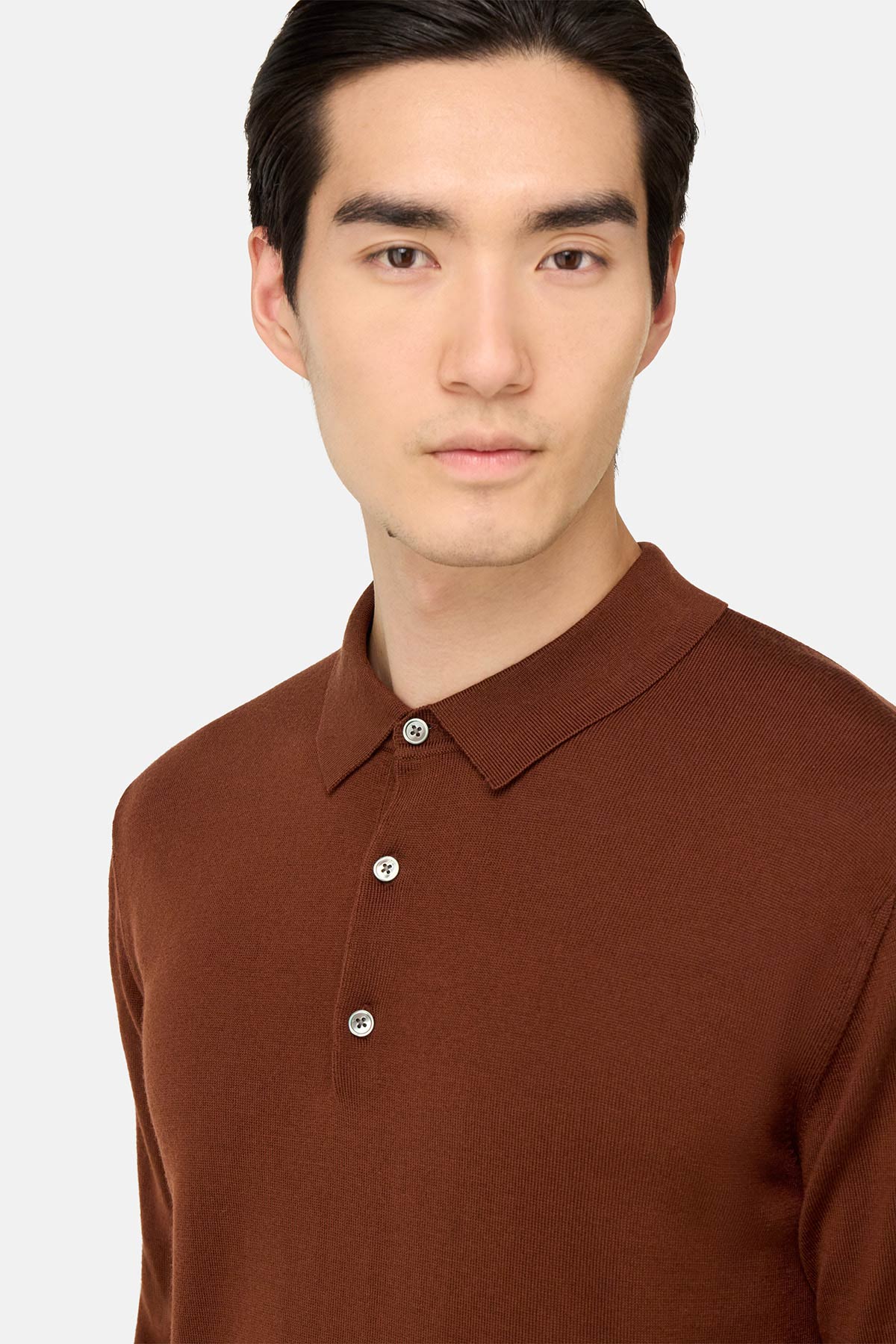 Polo De Punto De Lana Merina