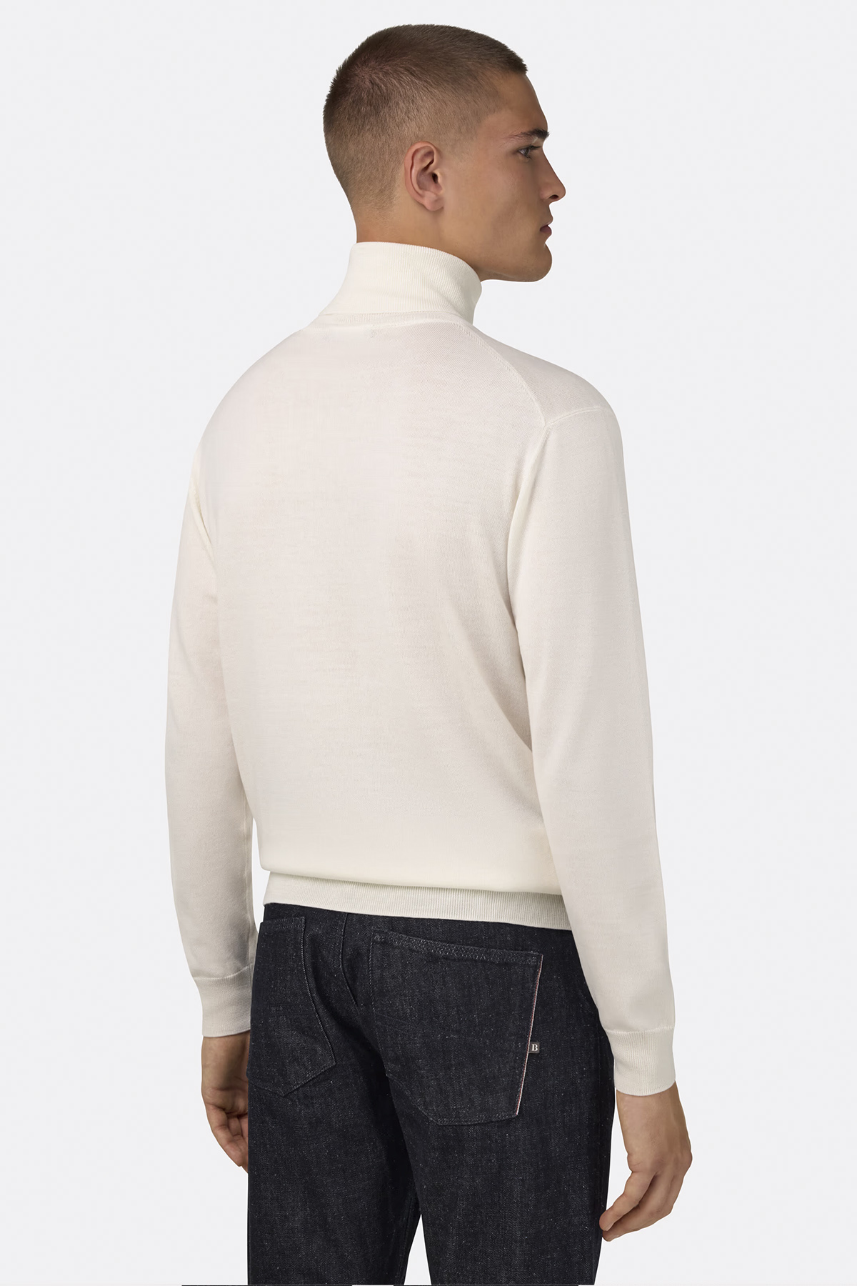 Suéter De Cuello Alto De Lana Merina image number 2