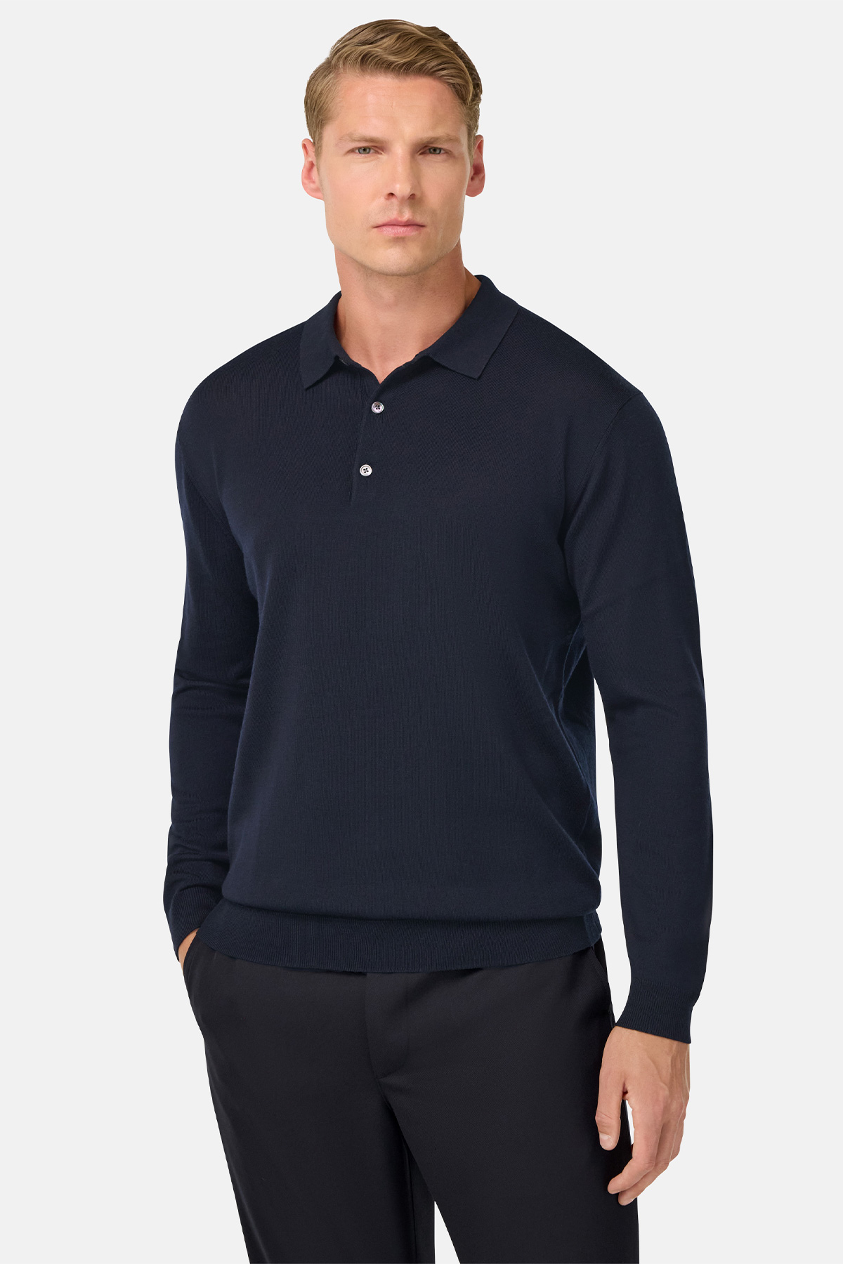 Polo De Punto De Lana Merina