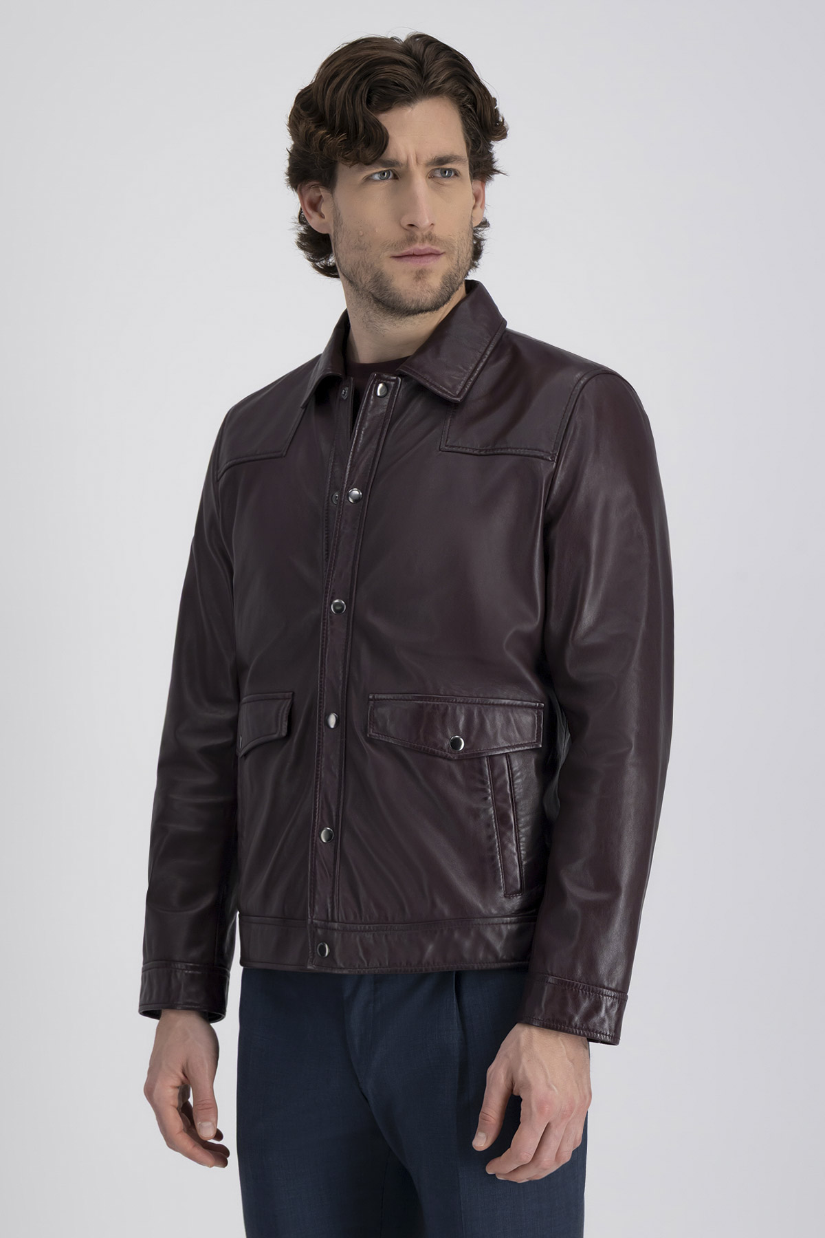 Chamarra La Vera Pelle Contemporary Fit