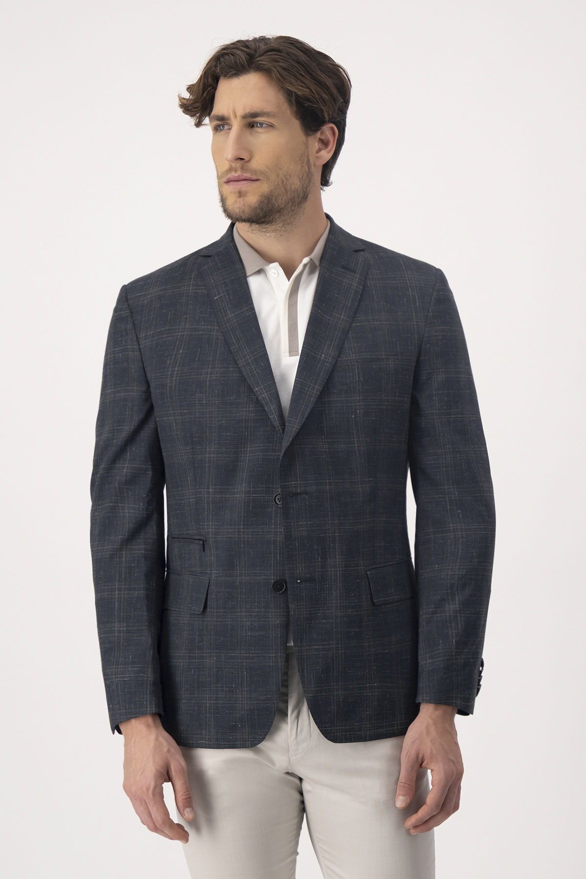 SACO CASUAL VERDE OBSCURO SLIM FIT