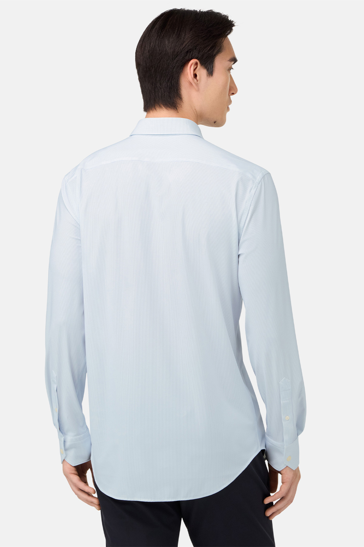 Camisa De Nailon Elástico Slim