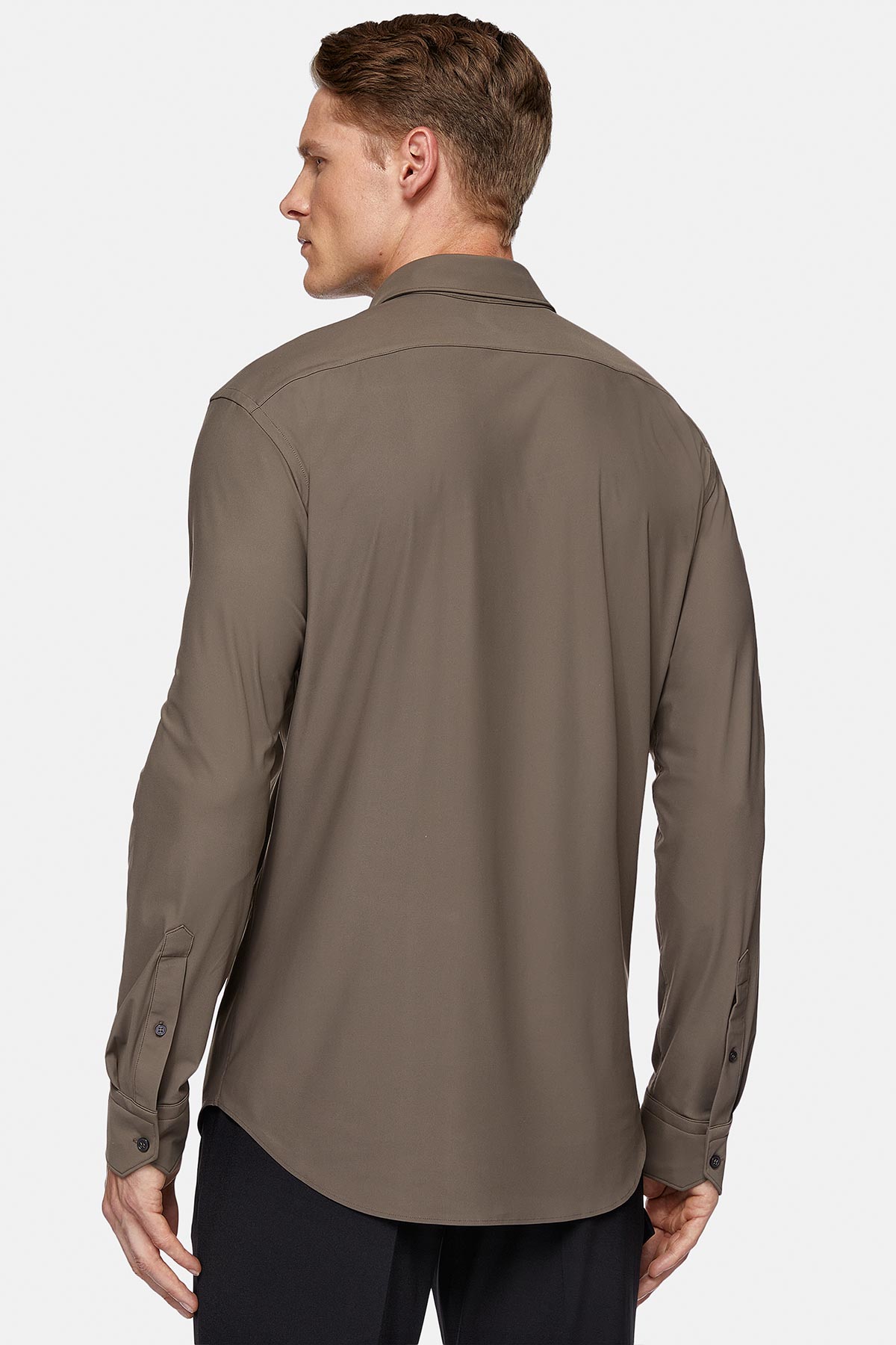 CAMISA CASUAL BEIGE REGULAR FIT image number 1