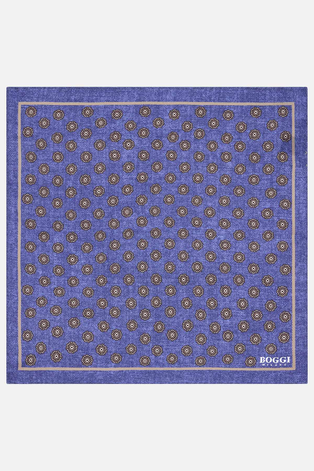 Pañuelo De Bolsillo De Seda Floral