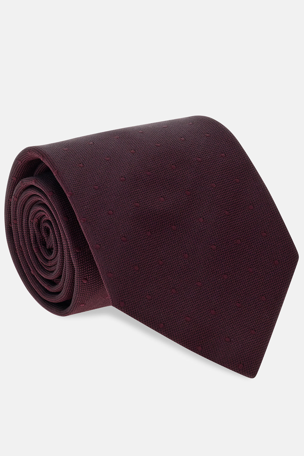 Corbata Mezcla De Seda Con Lunares image number 2