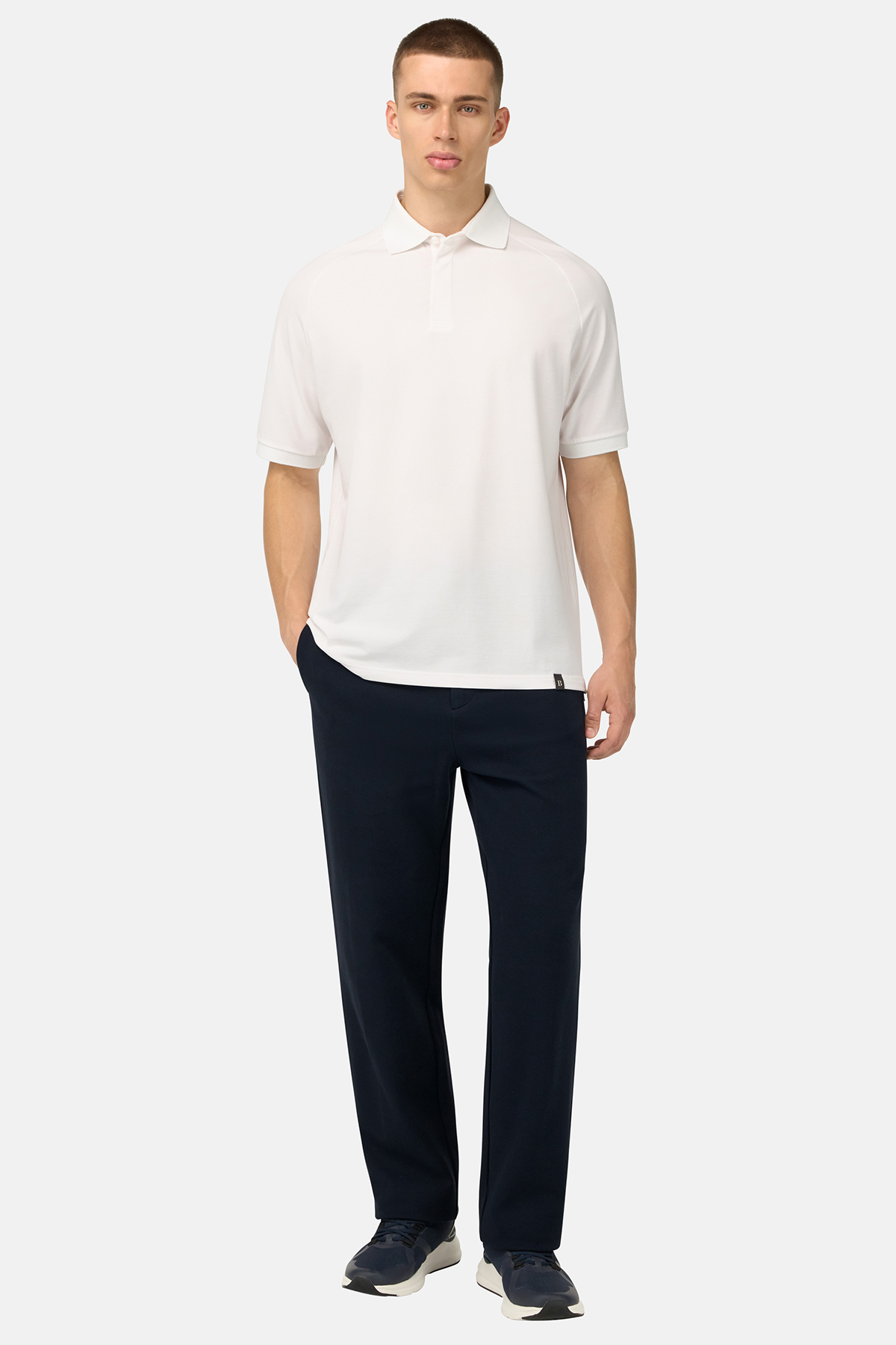 Polo Piqué Cool Jade Manga Raglán image number 3