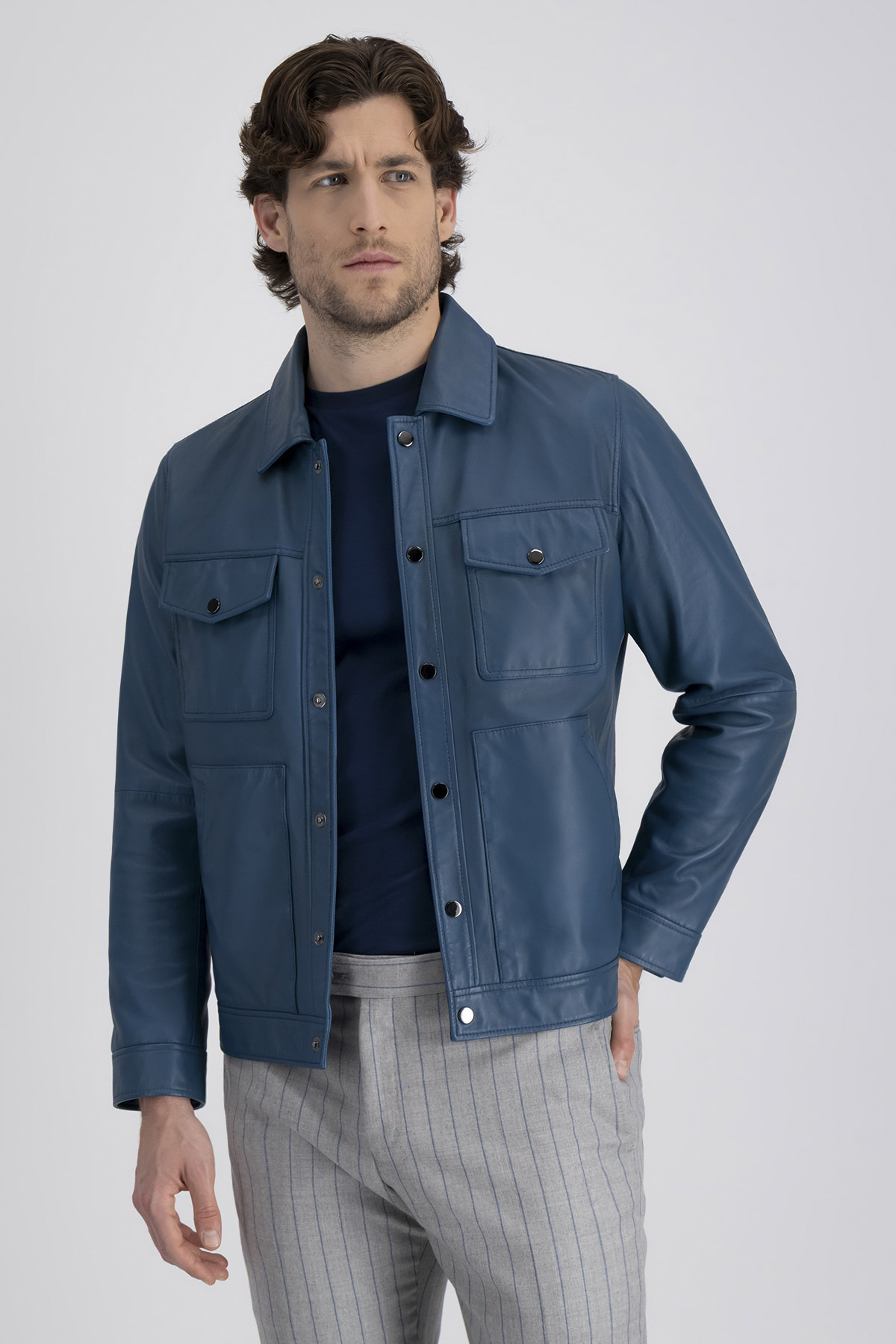 Chamarra La Vera Pelle Contemporary Fit