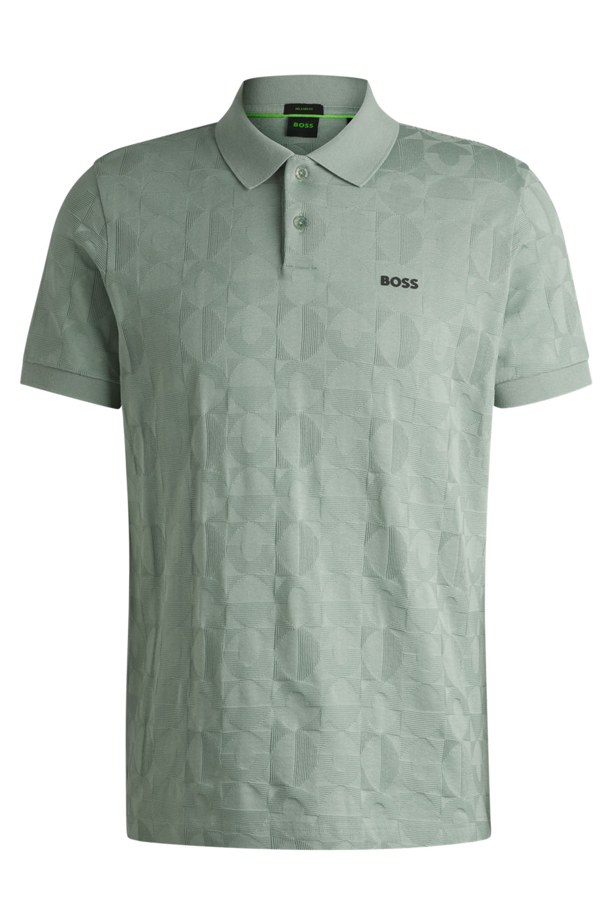Polo De Algodón Con Jacquard Circular image number 4