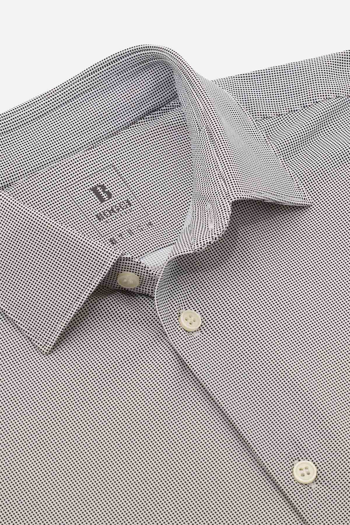 Camisa De Nailon Elástico Slim Fit image number 4