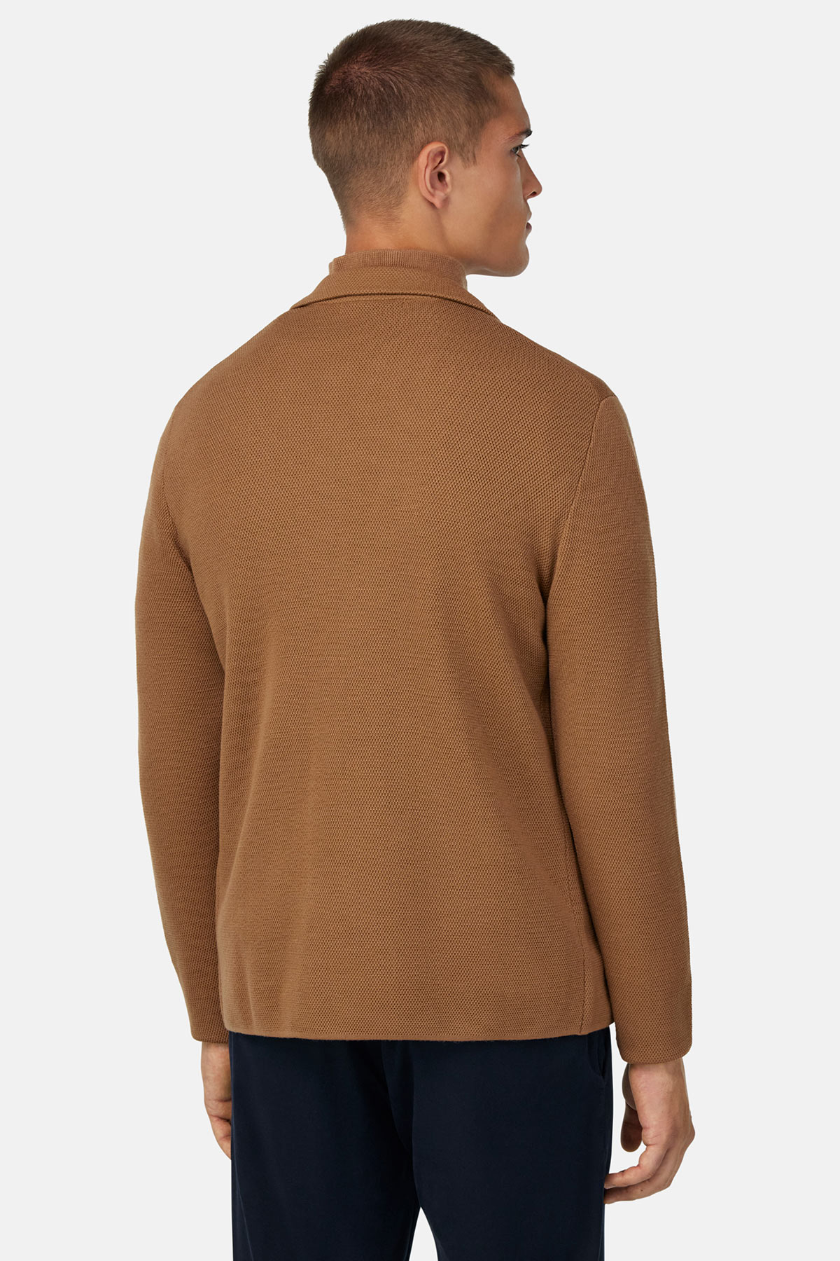 Suéter De Punto De Doble Botonadura de Lana Merina image number 2