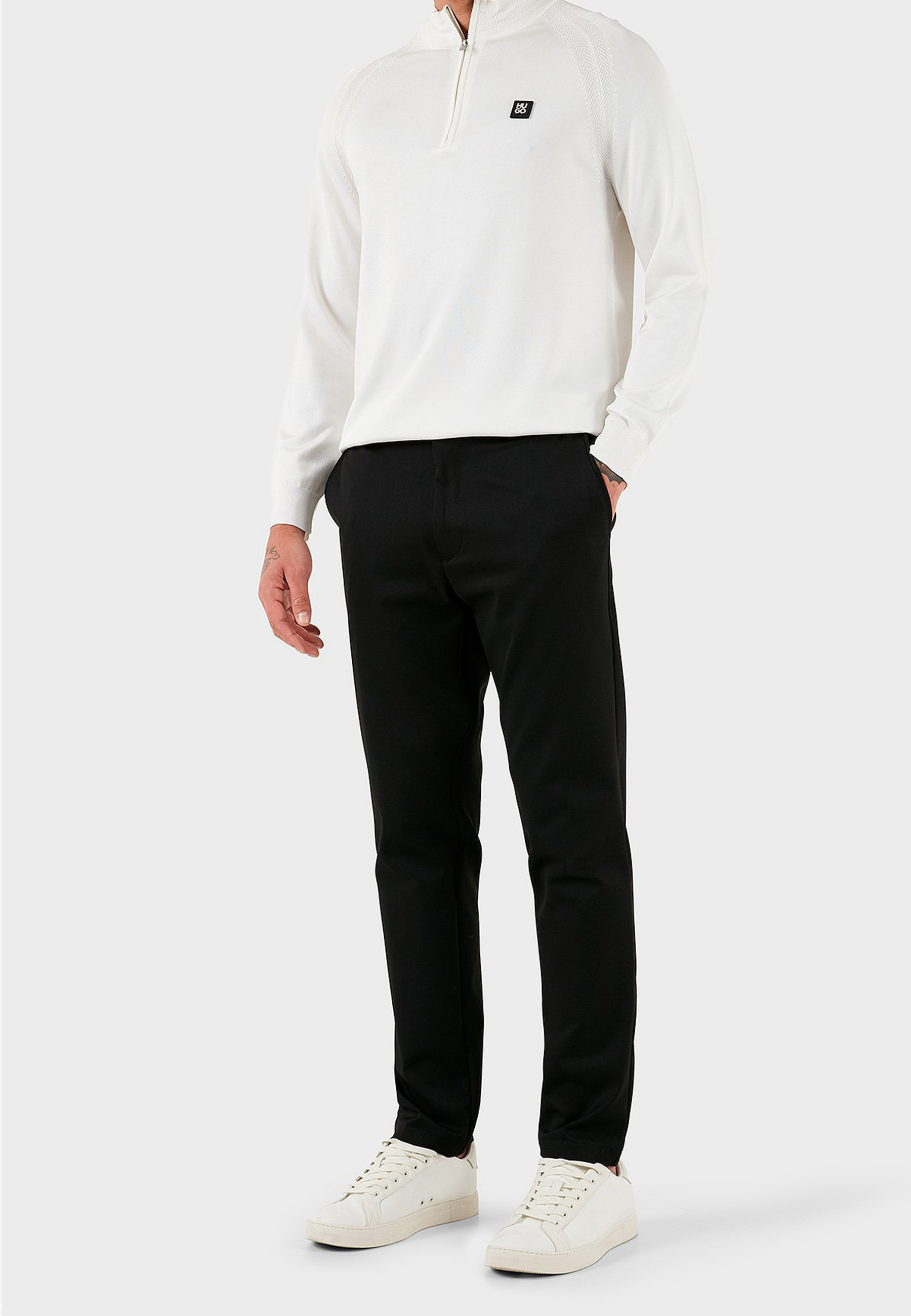 Pantalón Porsche x BOSS De Corte Moderno En Satén Elástico