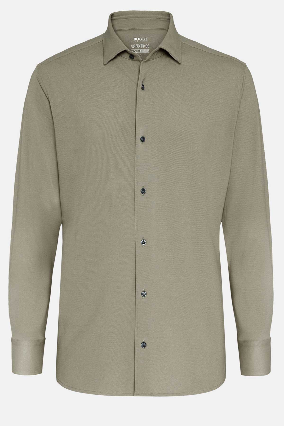 CAMISA CASUAL BOGGI VERDE OSCURO