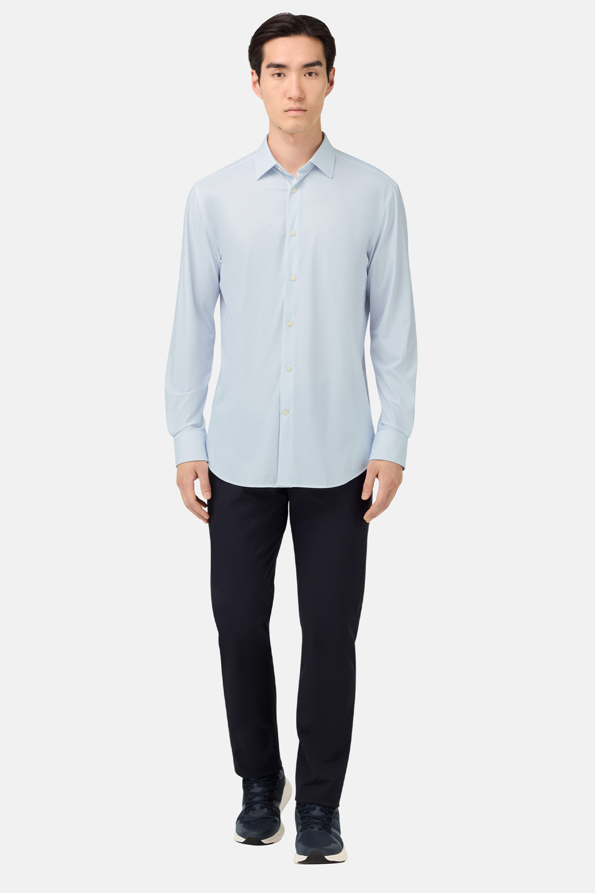 Camisa De Nailon Elástico Slim image number 3