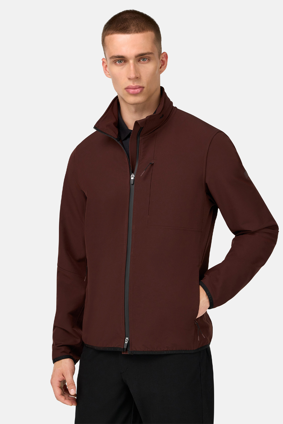 Chamarra Rompevientos De Nailon Elástico B Tech