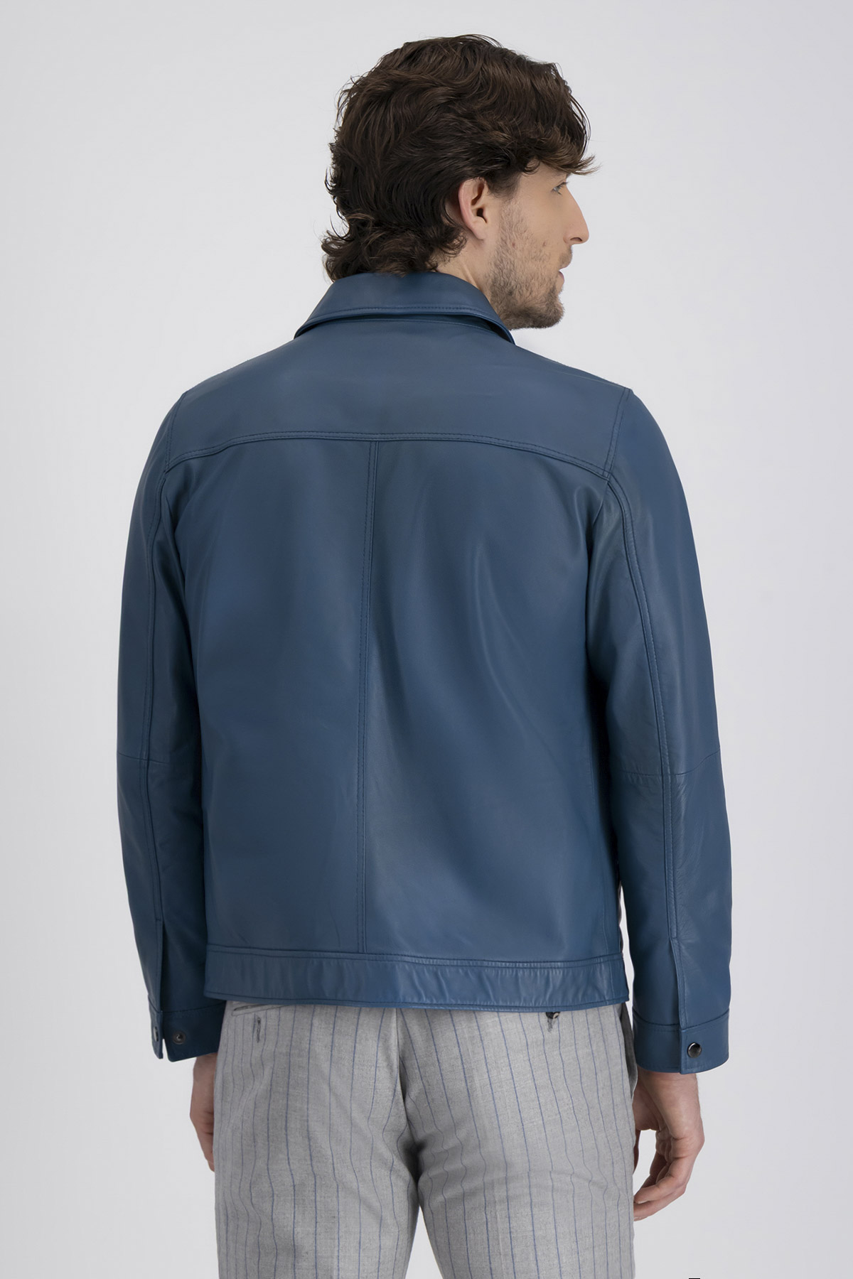 Chamarra La Vera Pelle Contemporary Fit image number 3