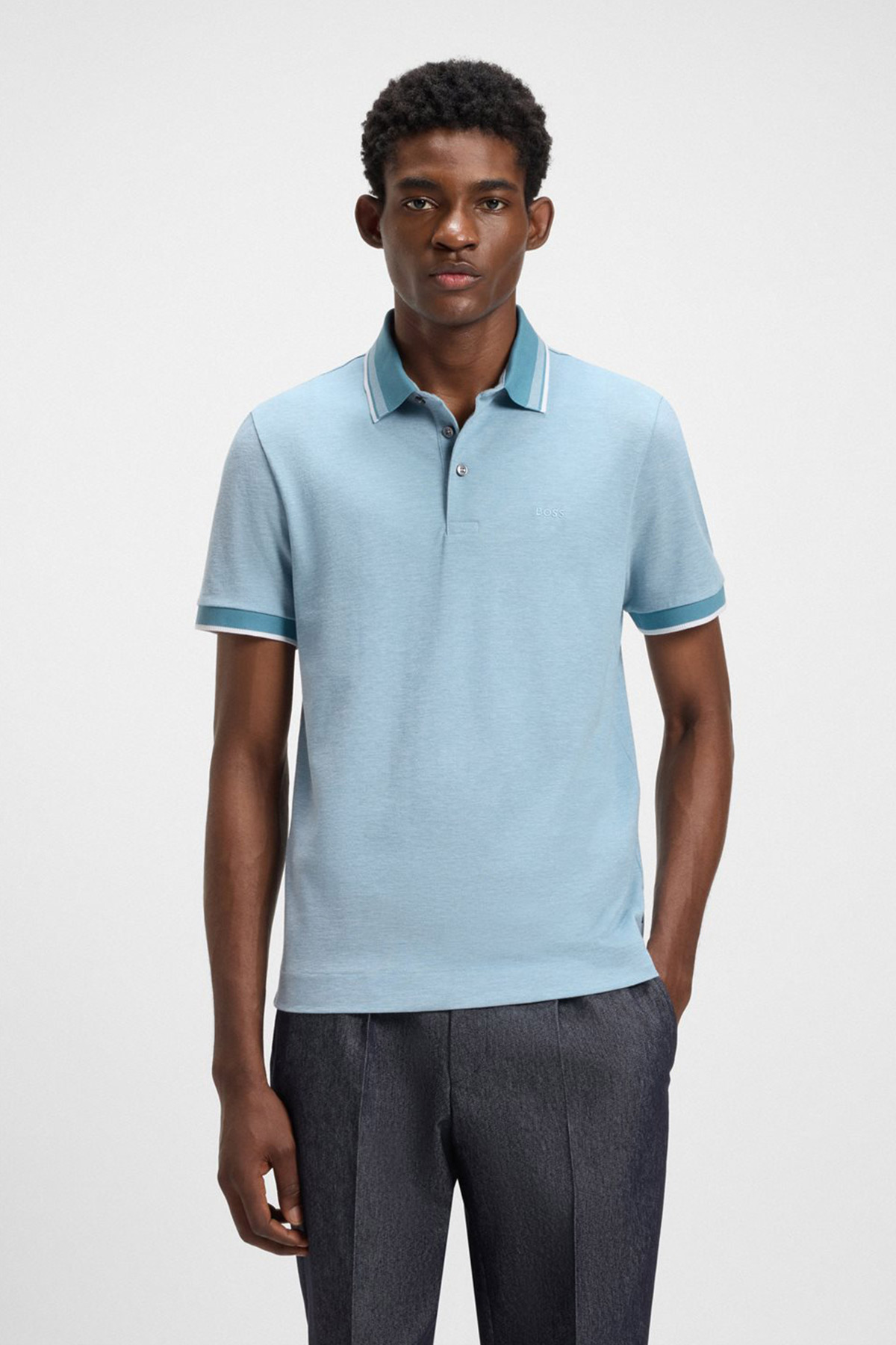 Polo En Piqué De Algodón Oxford Con Detalle De Logo