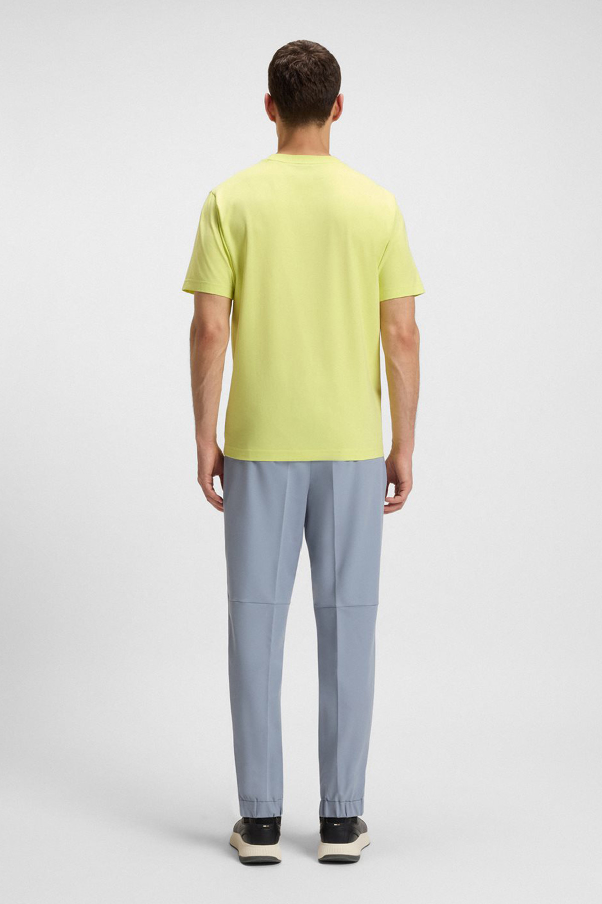 Playera De Algodón Elástico Con Estampado Geométrico image number 3