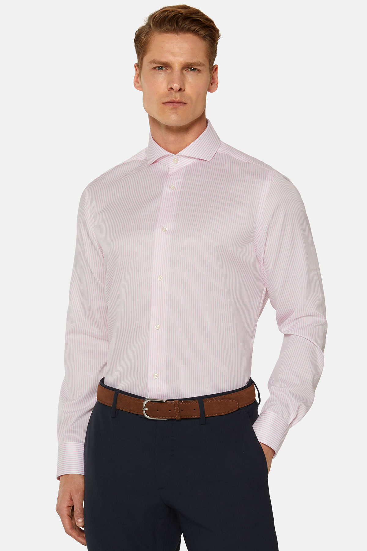 CAMISA FORMAL ROSA BOGGI image number 1