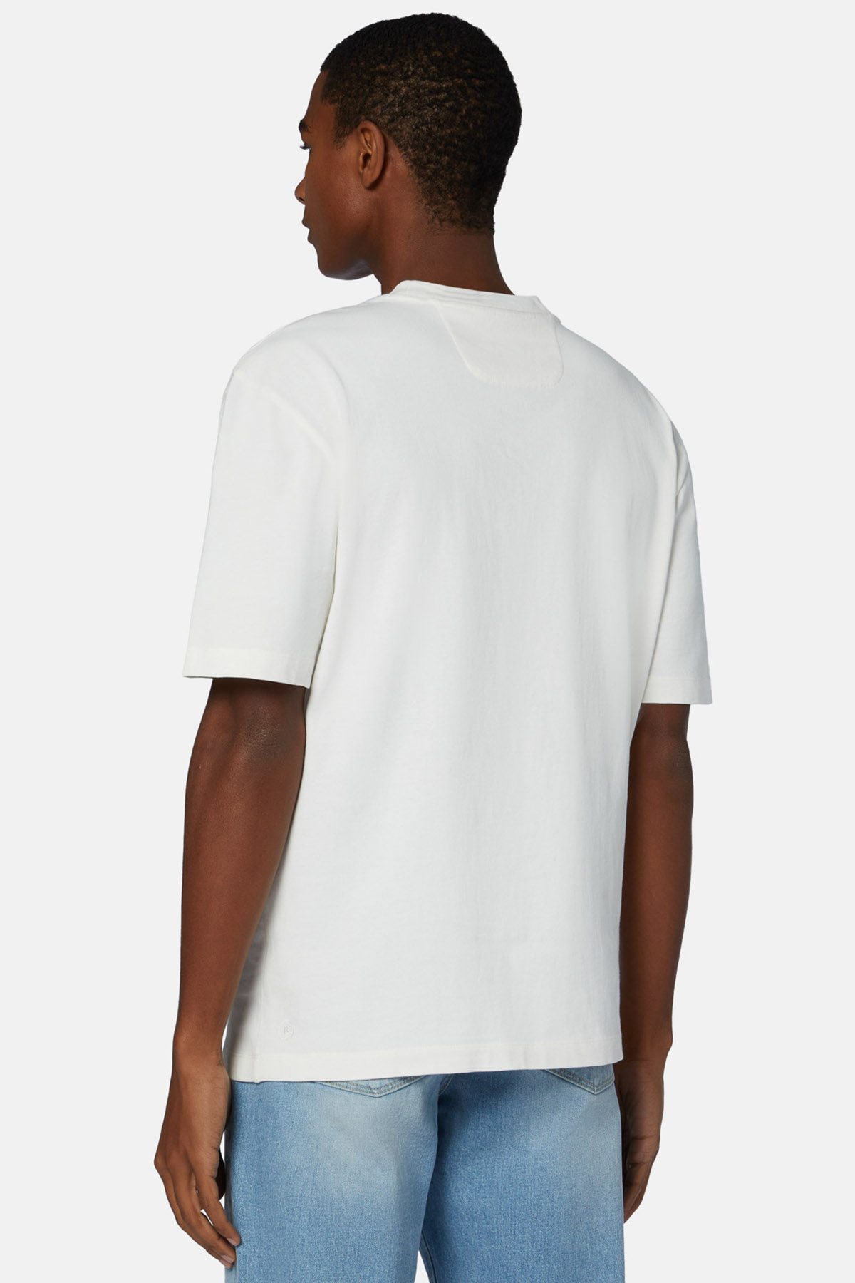 PLAYERA BLANCA BOGGI DE MEZCLA DE ALGODÓN image number 2