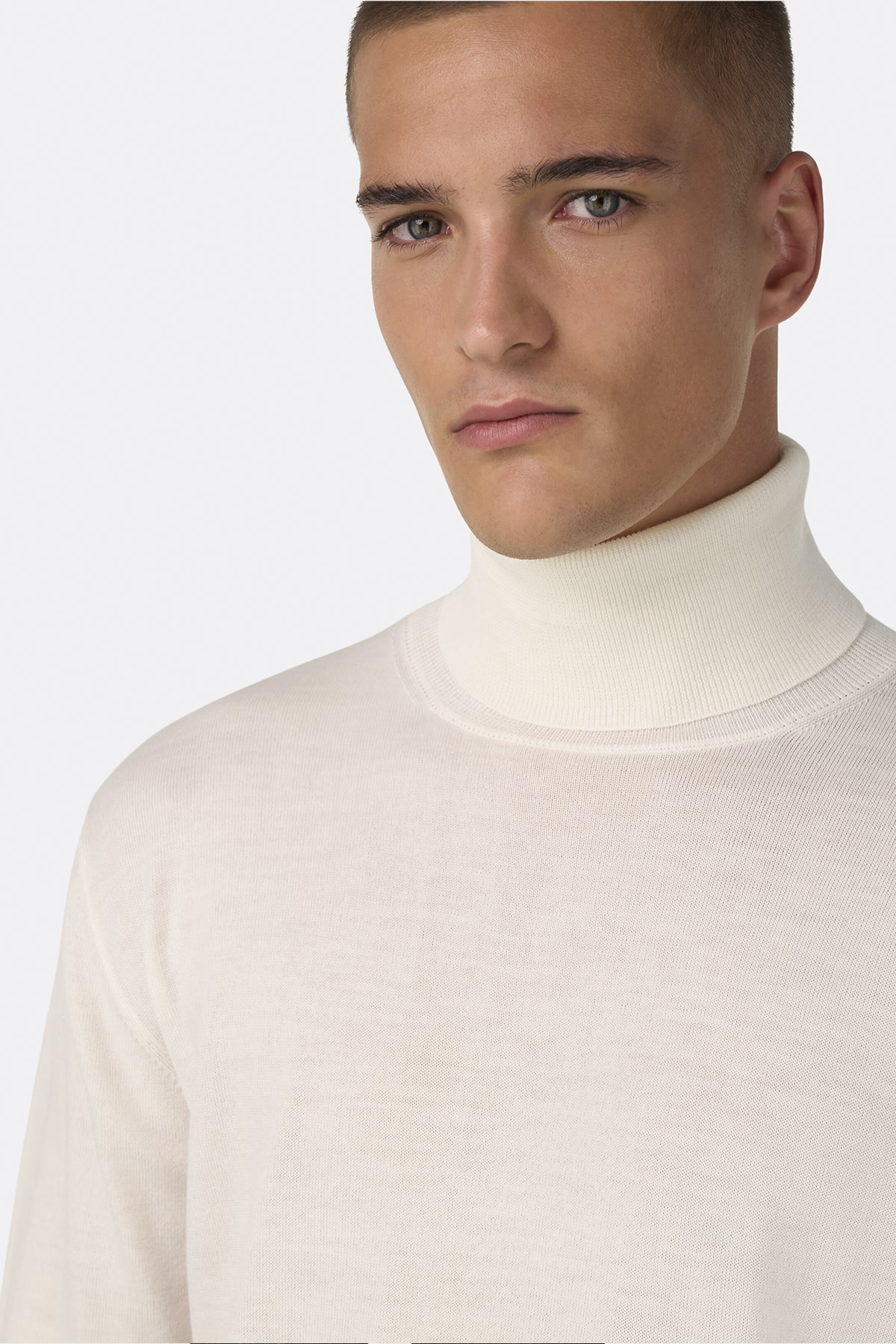 Suéter De Cuello Alto De Lana Merina